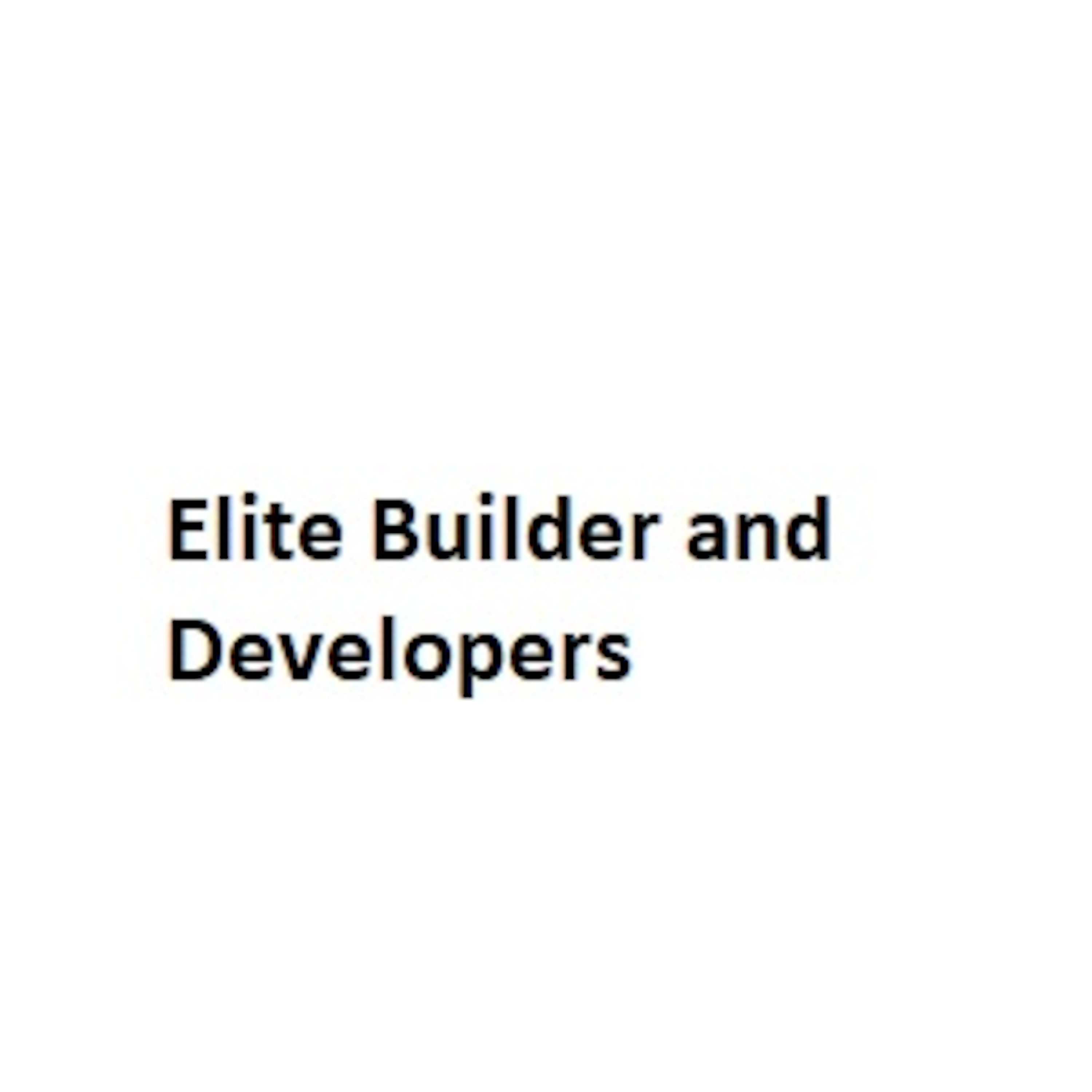 Elite Builder And Developers