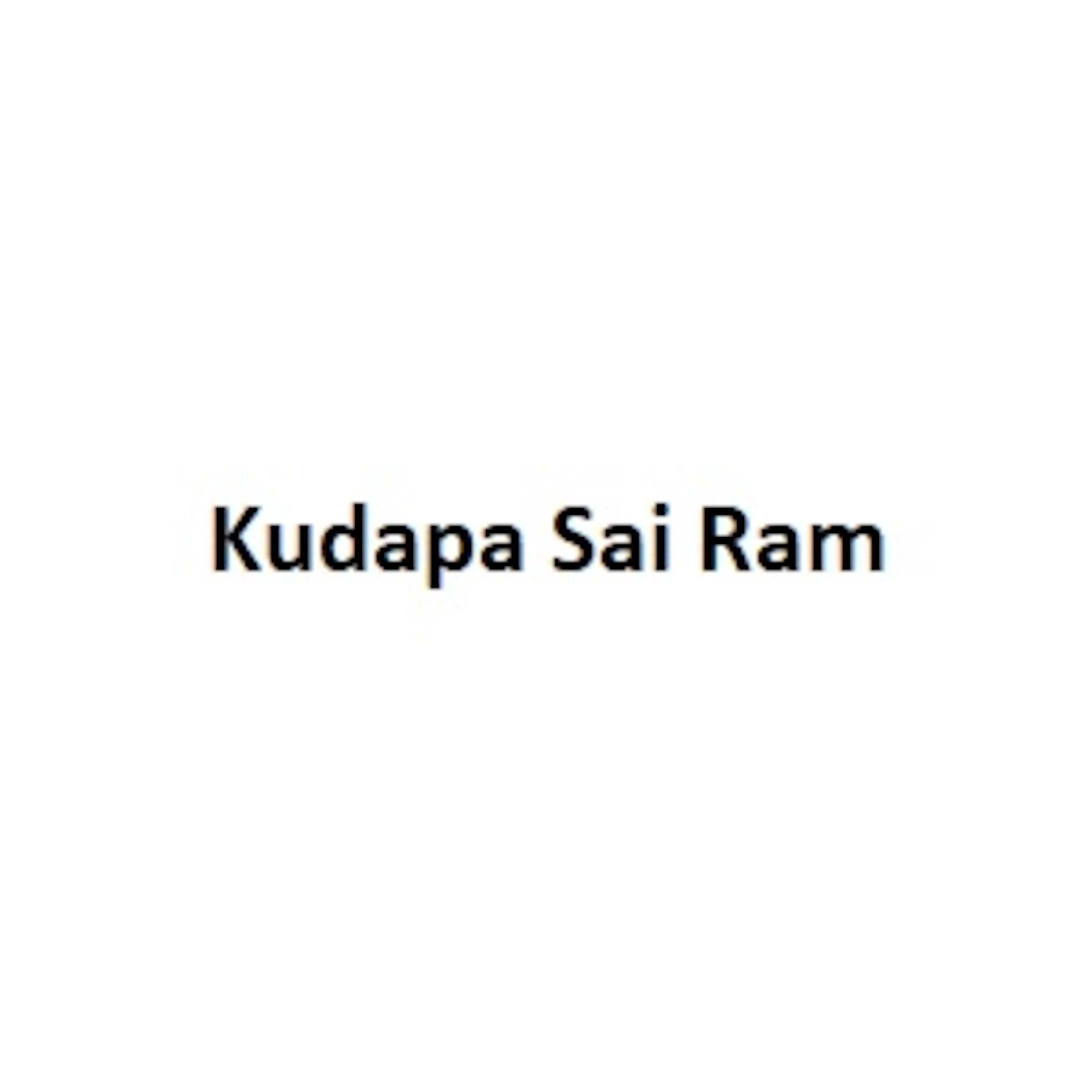 Kudapa Sai Ram
