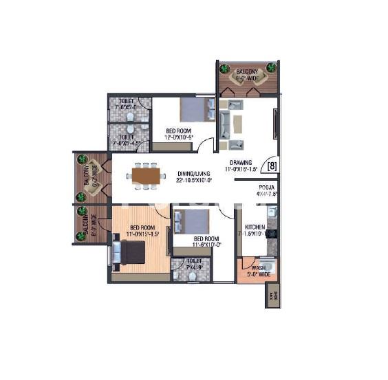 Sri Vantage KVS Raju Towers 5